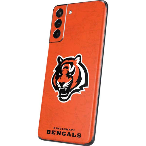 NFL Cincinnati Bengals - Alternate Distressed Galaxy S21 Plus 5G Skin